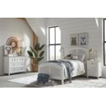 Tykes Bedroom - Chalk & White High Tide Arch Twin Bed - BD128-1202TH - Image 6