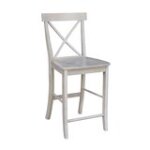Dining Essentials - X-Back Stool in Taupe Gray - Image 4
