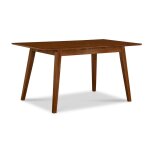Dining Essentials - Mid-Century Modern Extension Table in Bourbon Oak