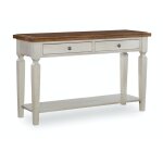 Home Accents - Vista Sofa Table in Hickory & Shell