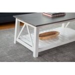 Home Accents - Surrey Coffee Table in Heather Gray and White - Image 6