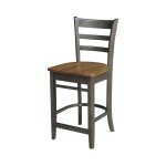 Dining Essentials - Emily Stool in Hickory & Coal
