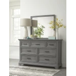 Summit 7 Drawer Dresser in Heather Gray - BD105-3007
