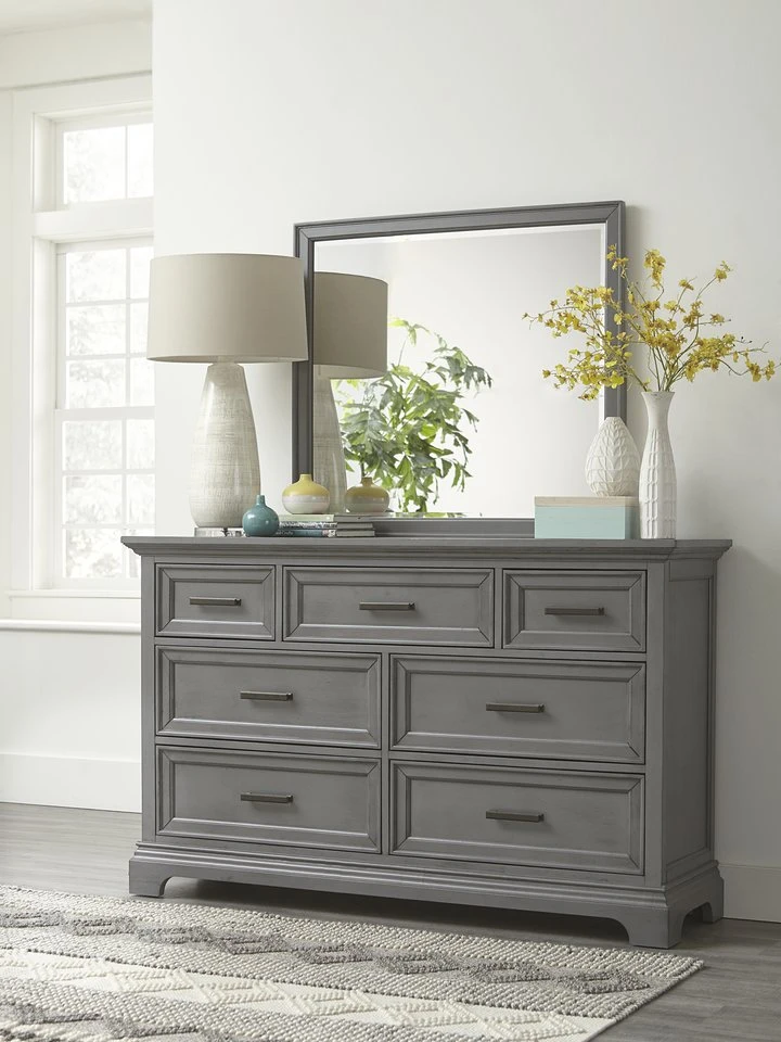 8678f1e9a0cdc762ab2f5039f6be12c3 Summit 7 Drawer Dresser in Heather Gray - BD105-3007 - Image 1