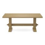 Trestle Solid Table Top w/ Trestle Table Base - T-7236T - Image 5