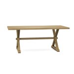 Farmhouse Live Edge Table Top w/ Farmhouse Trestle Base - T-3872TB - Image 22