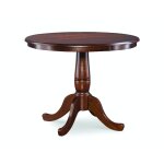Dining Essentials - 36'' Round Table Top w/30"H Traditional Pedestal in Espresso - T581-36RT