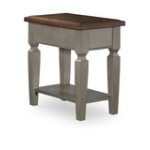 Home Accents - Vista Side Table in Hickory & Stone - Image 4