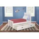 Tykes Bedroom - Chalk & White High Tide 90° Twin Bed - BD128-1201TH - Image 6