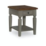Home Accents - Vista End Table in Hickory & Stone
