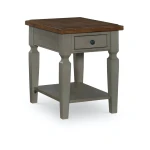 Home Accents - Vista End Table in Hickory & Stone