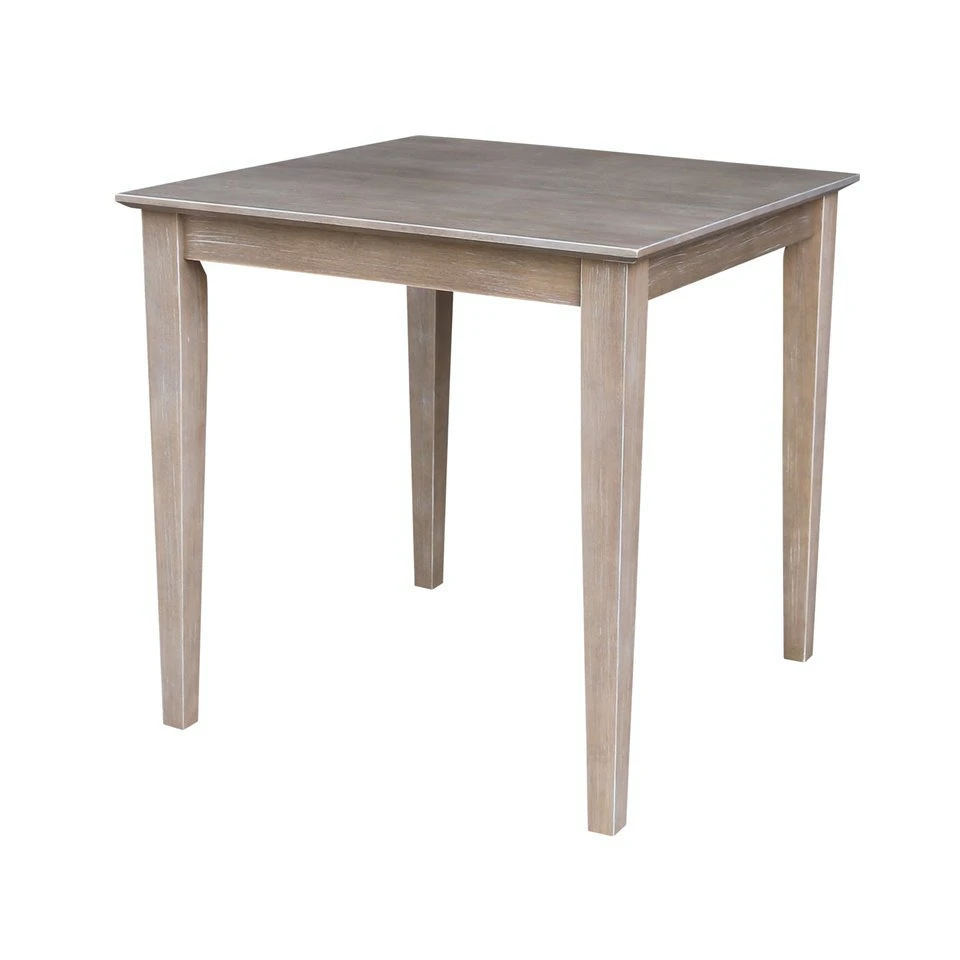 94d5fa462c8578f3c1378a4bc620824e Dining Essentials - 30'' Square Table Top w/ 30'' Shaker Legs in Taupe Gray - T09-30S - Image 1