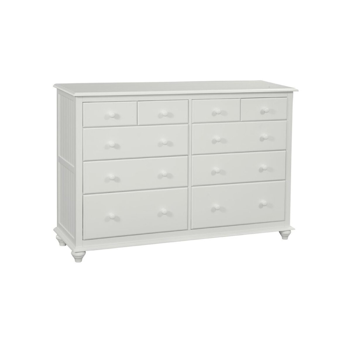 96349604f739d9a7290ee2ed5ed38f5b Cottage 10 Drawer Dresser in White - Image 1