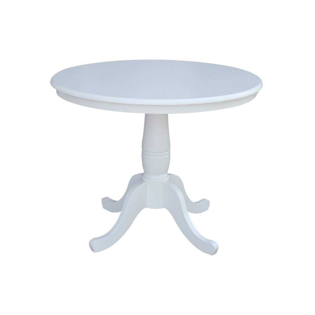 981a4e49f23b60c95ec92812b615b85d Dining Essentials - 36'' Round Table Top w/30" H Traditional Pedestal in Pure White - Image 1