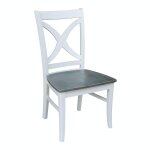 Cosmopolitan Collection - Salerno Chair in Heather Gray & White