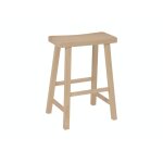 24'' Saddle Seat Counter Stool