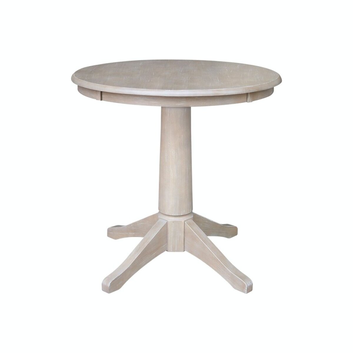 9b1ce32e55cbf591cc344800c13e3b5e Dining Essentials - 30'' Round Table Top w/ 30"H Transitional Pedestal in Taupe Gray - Image 1