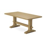Trestle Solid Table Top w/ Trestle Table Base - T-7236B - Image 10