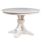 Hampton Collection - 48" Round Solid Top w/ 30"H Flair Pedestal Base in Chalk - T28-48RT
