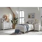 Tykes Bedroom - Chalk & White High Tide Arch Twin Bed - BD128-1202TH - Image 3