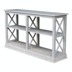 Home Accents - Long Sofa Table in Taupe Gray