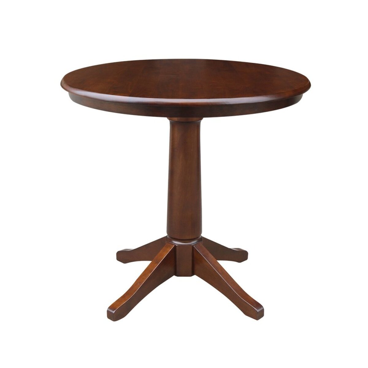 a53ca4a81e5878d7d4578b4951360762 Dining Essentials - 36'' Round Table Top w/30"H Transitional Pedestal in Espresso - Image 1