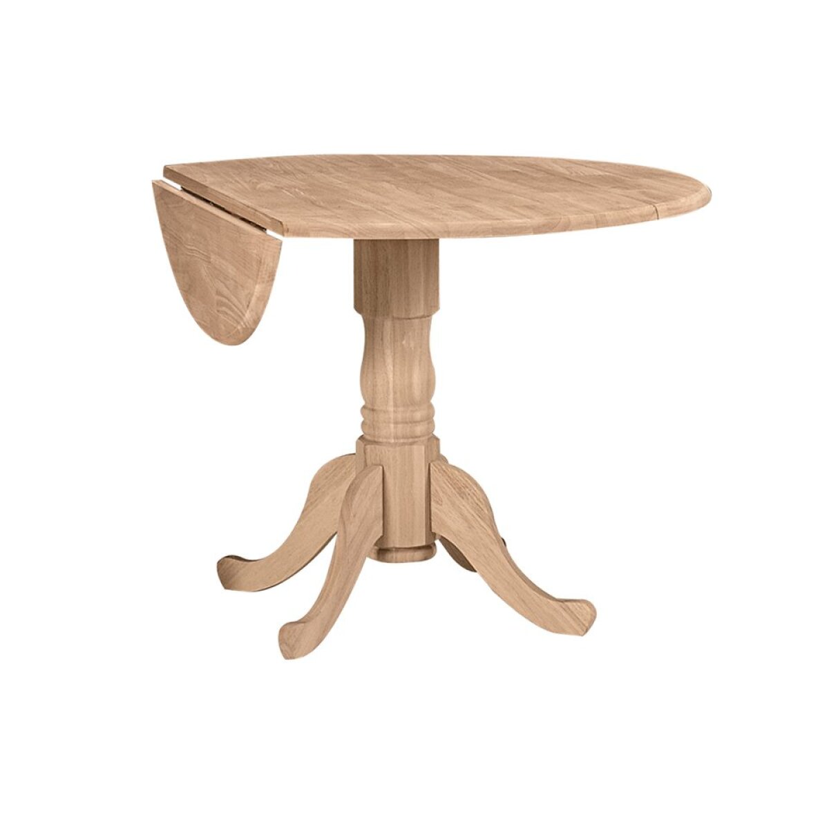 a64e331da31d3260e30fdea393be47b9 Drop Leaf Pedestal Table - Image 1