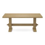 Trestle Solid Table Top w/ Trestle Table Base - T-7236T - Image 23