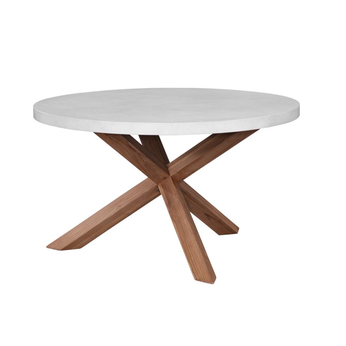 ac1e8856a3e4d83d40f550cc272eb25c PARKS: Outdoor Living - Shenandoah Round Dining Table in White - ODT-351RT - Image 1