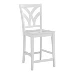 Hampton Collection - Palm Stool in Pure White