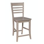 Cosmopolitan Collection - 24" Roma Stool in Taupe Gray