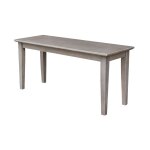 Dining Essentials - Shaker Bench in Taupe Gray