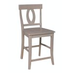 Cosmopolitan Collection - 24" Verona Stool in Taupe Gray