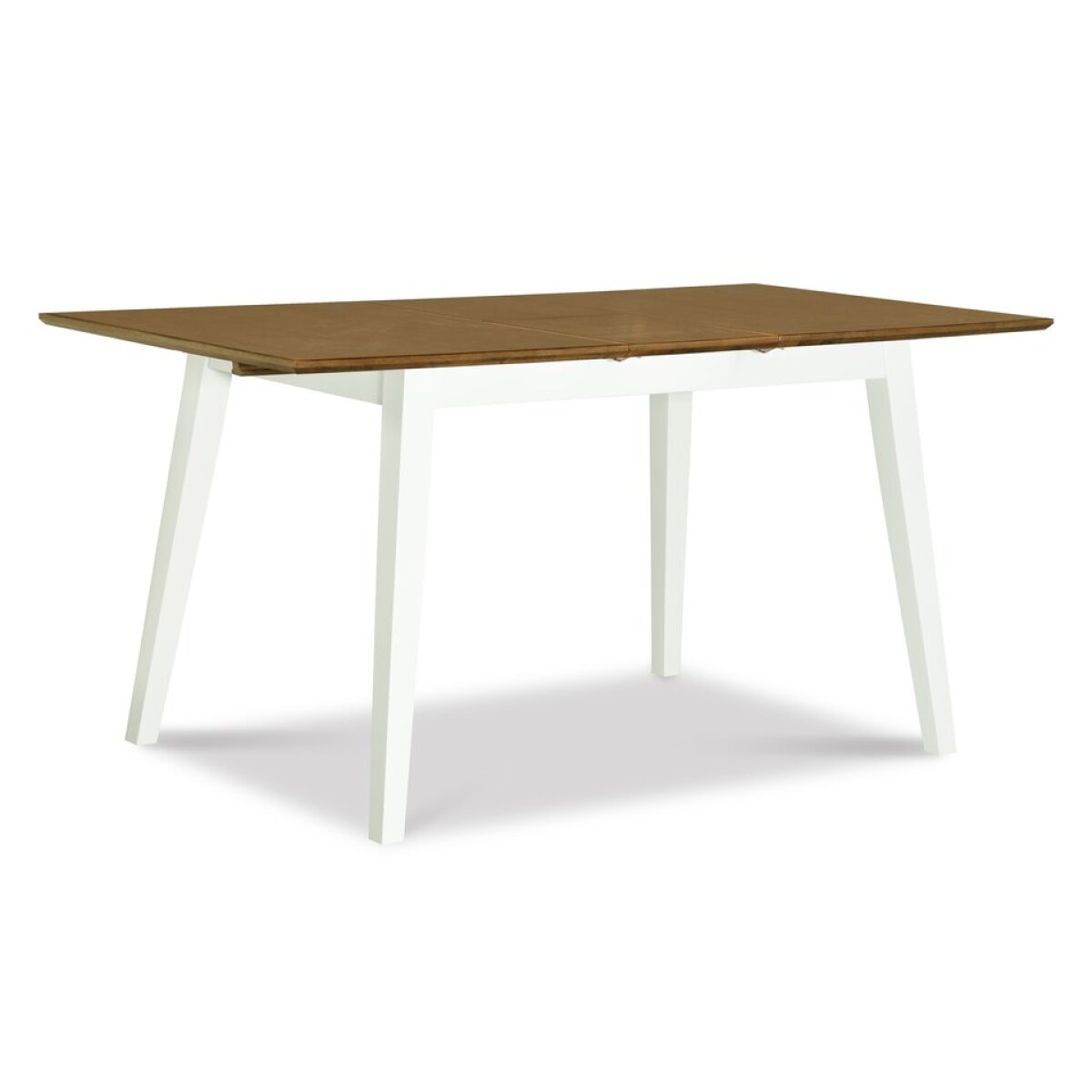 b46de422e46ea1a9689c89e5a15c2ed3 Dining Essentials - Mid-Century Modern Extension Table in Hickory and Shell - Image 1