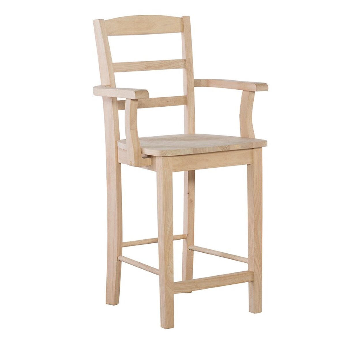 b51e2e0089636de9fca91f45fc863cff 24'' Madrid Counter Stool w/Arms - Image 1
