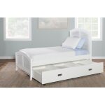 Tykes Bedroom - Chalk & White High Tide Arch Twin Bed - BD128-1202TH - Image 3
