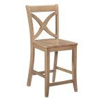 Cosmopolitan Collection - 24"H Salerno Stool in Honey
