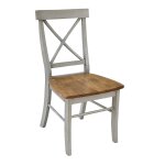 Dining Essentials - X-Back Chair in Hickory & Stone