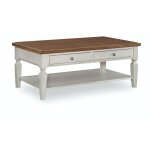 Home Accents - Vista Coffee Table in Hickory & Shell