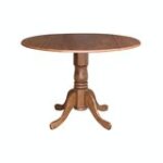 Dining Essentials - Round Drop Leaf Pedestal Table in Bourbon Oak - Image 7