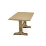 Trestle Solid Table Top w/ Trestle Table Base - T-7236T - Image 15