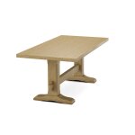 Trestle Solid Table Top w/ Trestle Table Base - T-7236B - Image 16