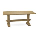 Trestle Solid Table Top w/ Trestle Table Base - T-7236B - Image 4