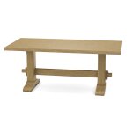 Trestle Solid Table Top w/ Trestle Table Base - T-7236T - Image 6