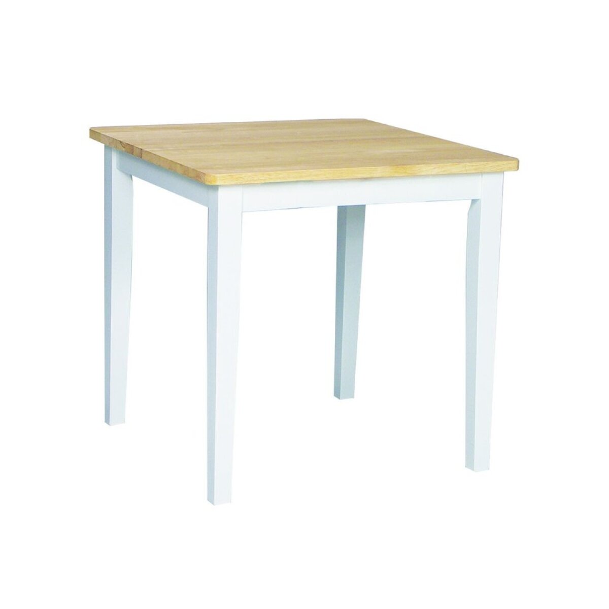 c4441feb135398511a9b515bd789c928 Dining Essentials - Square Table in White & Natural - Image 1