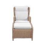 PARKS: Outdoor Living- Biscayne Lounge Chair w/Footstool - Image 4