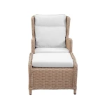 PARKS: Outdoor Living- Biscayne Lounge Chair w/Footstool - Image 3