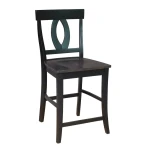 Cosmopolitan Collection - 24" Verona Stool in Coal & Black