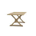 Farmhouse Live Edge Table Top w/ Farmhouse Trestle Base - T-3872TB - Image 15