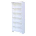 Tykes Collection - 72'' Shaker Bookcase in Pure White